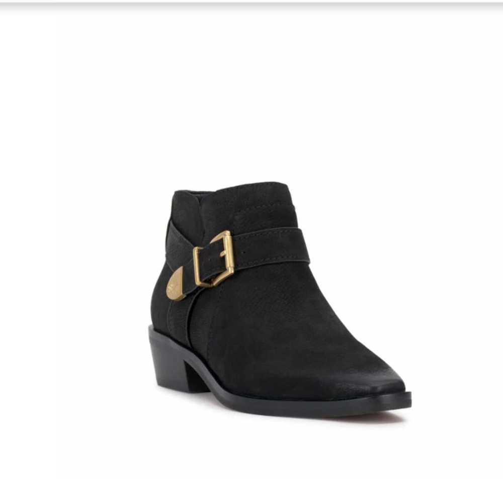 VINCE CAMUTO MAIYAH ankle boots leather suede motorcycle boots 7.5